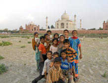 Tádž Mahal zozadu. India.